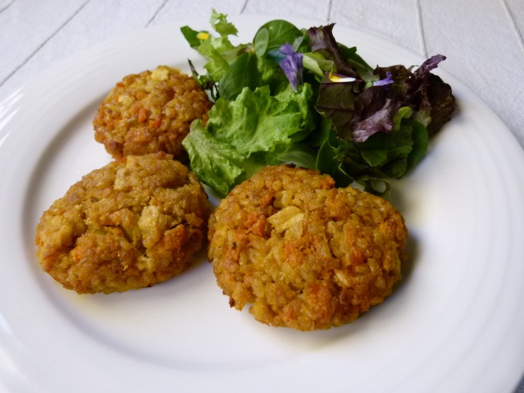 HAMBURGUESAS DE ARROZ Y PIÑA_POQUITO A POQUITO_CANCER